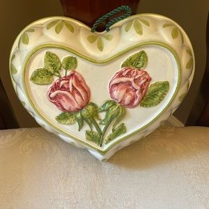 Italian Majolica signed, hand painted kitchen mold
